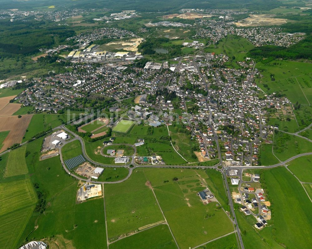 Wirges aus der Vogelperspektive: Stadtansicht von Wirges im Bundesland Rheinland-Pfalz