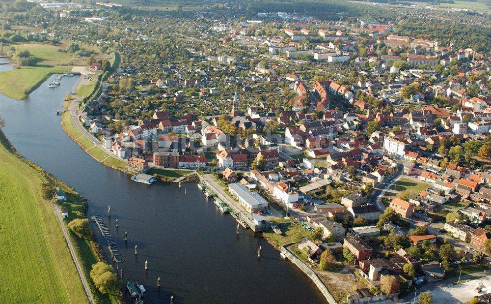 Luftaufnahme WITTENBERGE - Stadtansicht Wittenberge