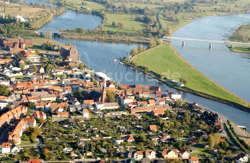 Luftbild WITTENBERGE - Stadtansicht Wittenberge