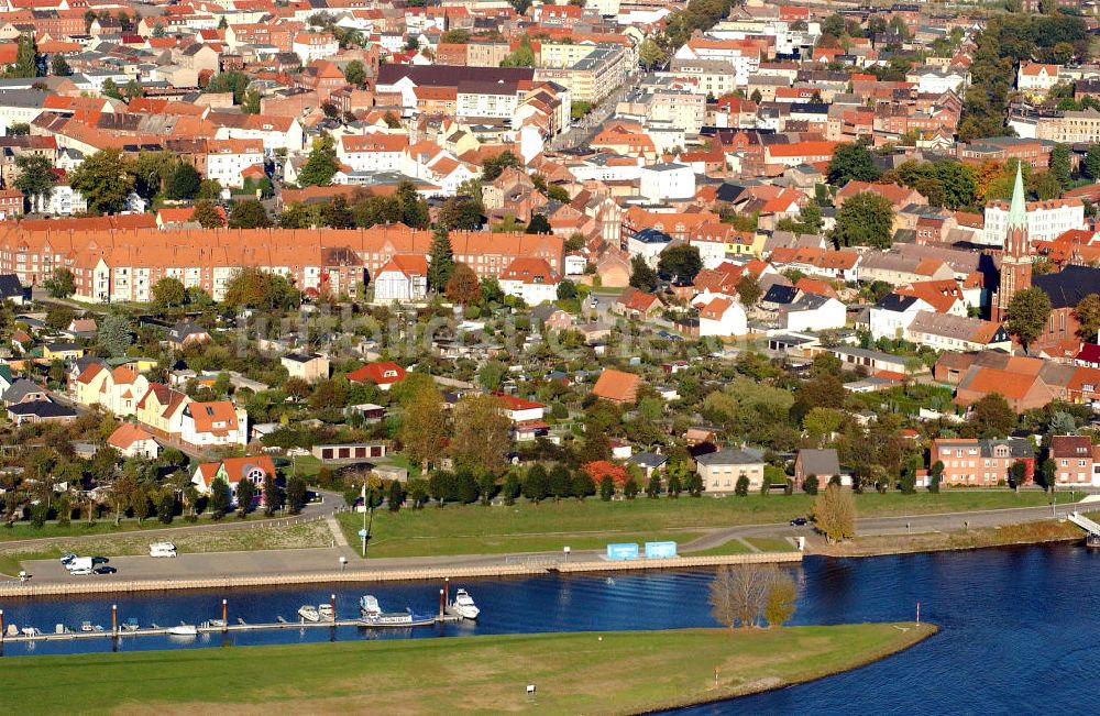 Luftaufnahme WITTENBERGE - Stadtansicht Wittenberge