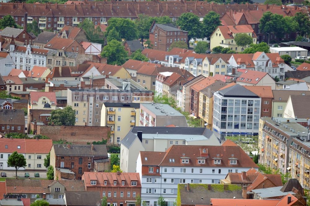 Wittenberge von oben - Stadtansicht von Wittenberge im Bundesland Brandenburg