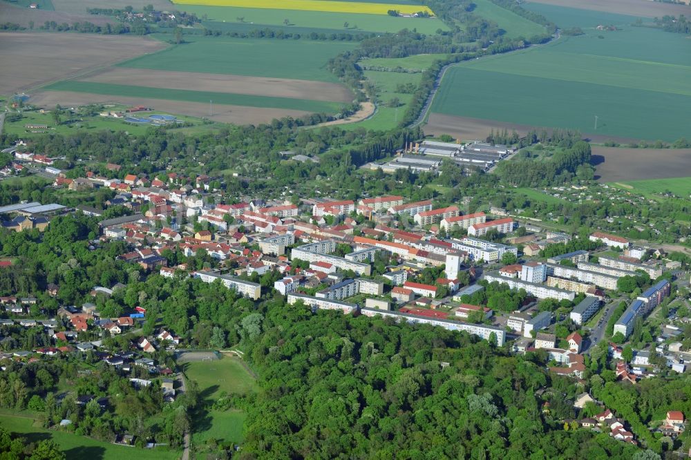 Wriezen aus der Vogelperspektive: Stadtansicht von Wriezen im Bundesland Brandenburg