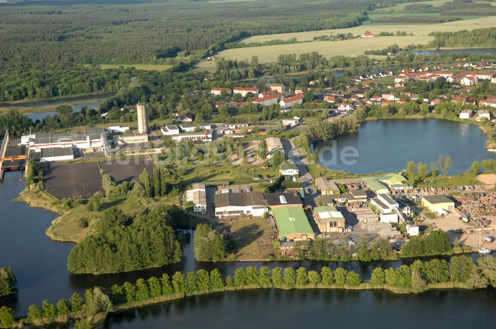 Zehdenick von oben - Stadtansicht von Zehdenick