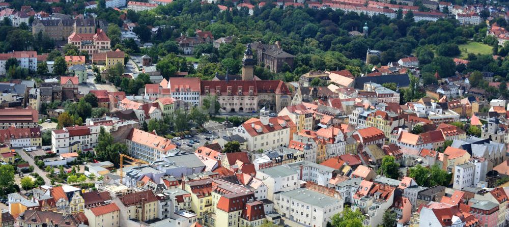 Zeitz von oben - Stadtansicht Zeitz