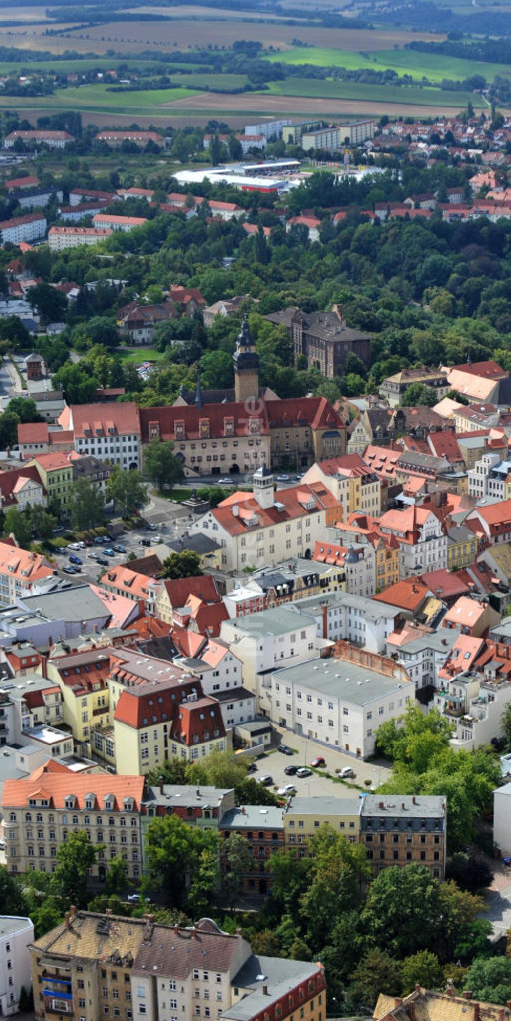 Luftbild Zeitz - Stadtansicht Zeitz