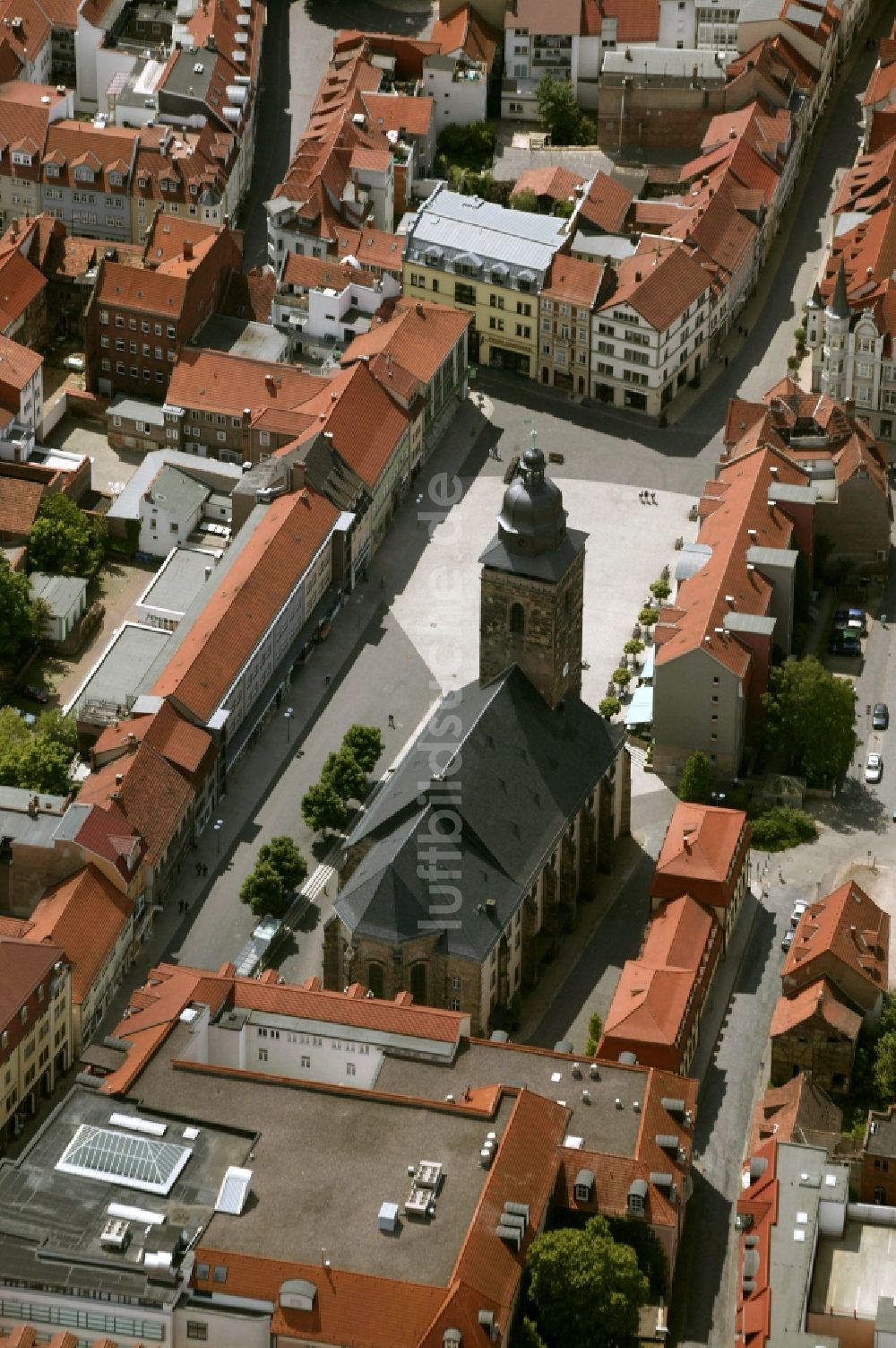 Gotha aus der Vogelperspektive: Stadtansicht vom Zentrum der Innenstadt Gotha im Bundesland Thüringen