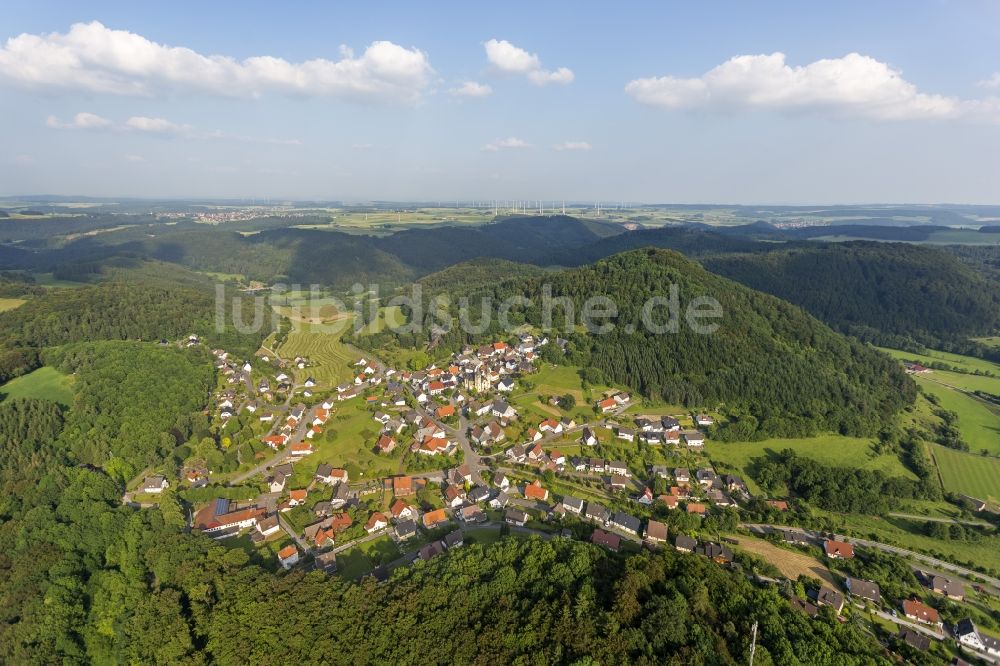 Marsberg von oben - Stadtansicht vom Zentrum der Innenstadt von Marsberg im Sauerland in Nordrhein-Westfalen