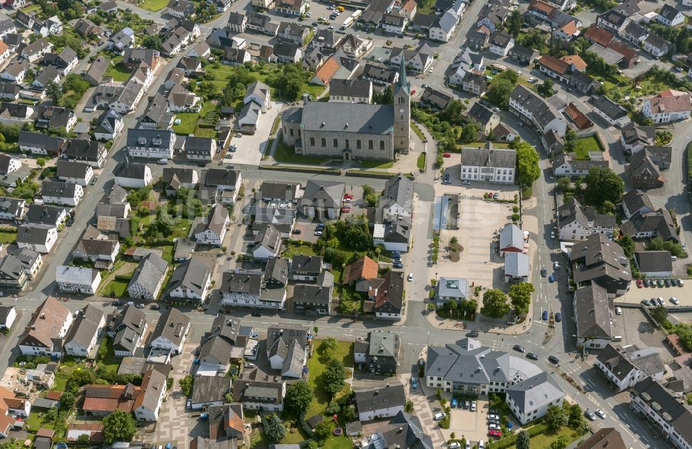 Luftbild Medebach - Stadtansicht vom Zentrum von Medebach in Nordrhein-Westfalen