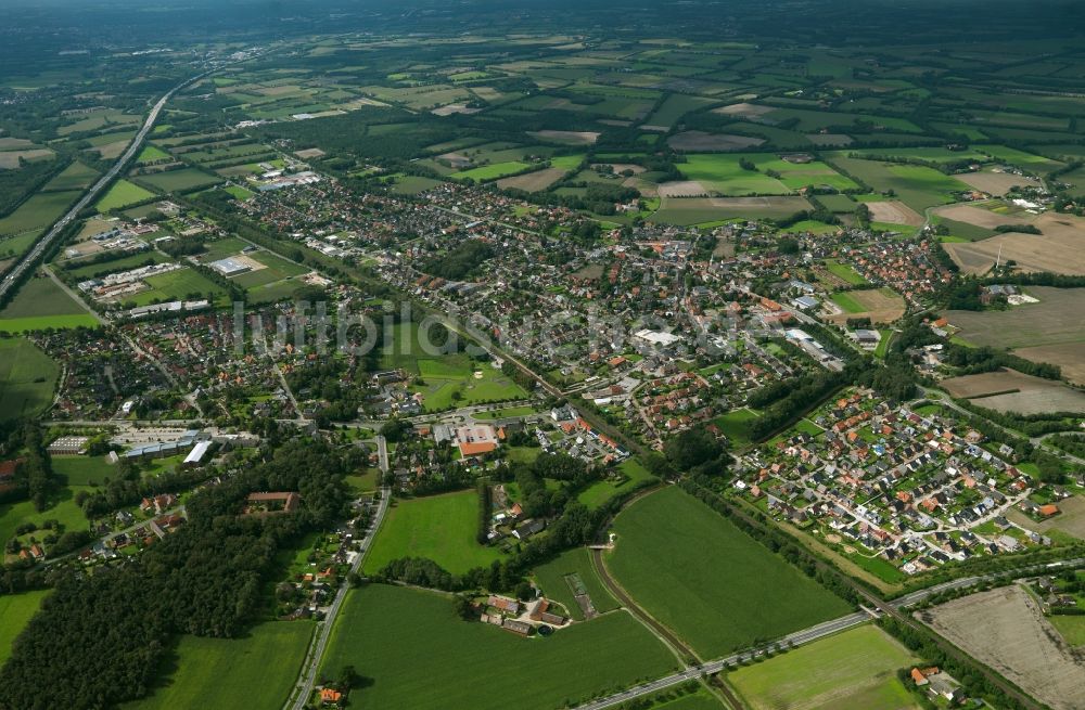 Luftaufnahme Hörstel - Stadtansicht vom Zentrum der Stadt Hörstel im Bundesland Nordrhein-Westfalen NRW