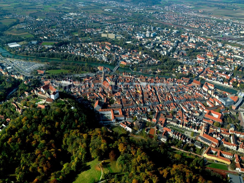 Luftbild Landshut - Stadtansicht vom Zentrum der Stadt Landshut im Bundesland Bayern