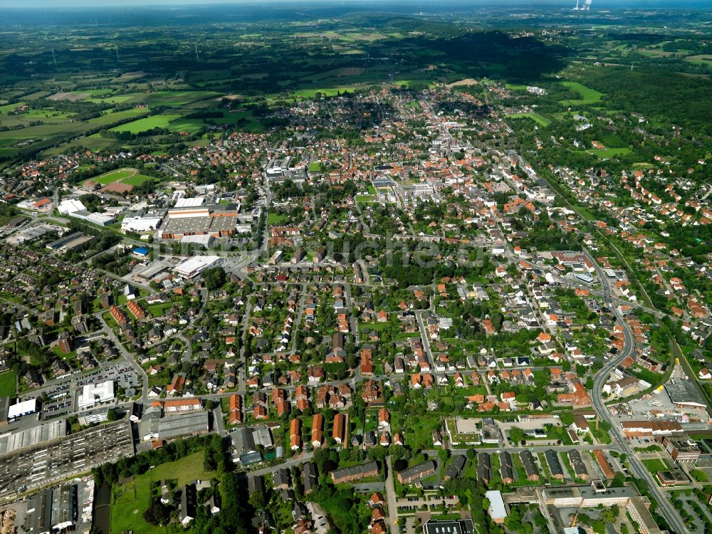 Lengerich von oben - Stadtansicht vom Zentrum der Stadt Lengerich im Bundesland Nordrhein-Westfalen NRW