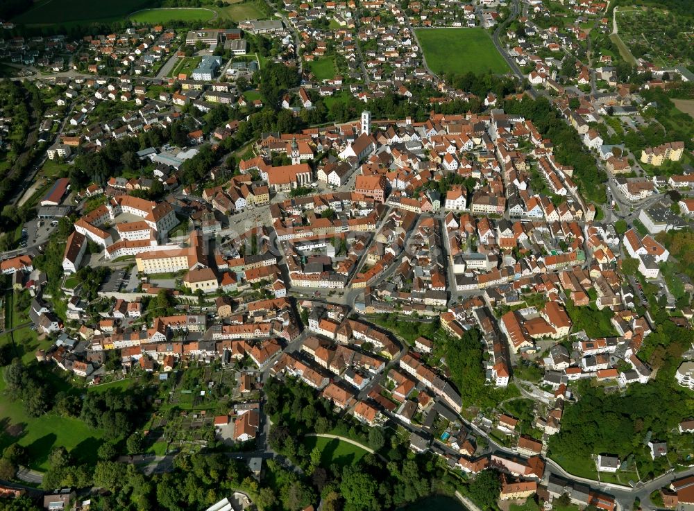 Sulzbach-Rosenberg von oben - Stadtansicht vom Zentrum der Stadt Sulzbach-Rosenberg im Bundesland Bayern