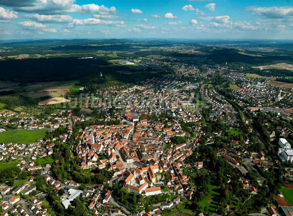 Sulzbach-Rosenberg aus der Vogelperspektive: Stadtansicht vom Zentrum der Stadt Sulzbach-Rosenberg im Bundesland Bayern