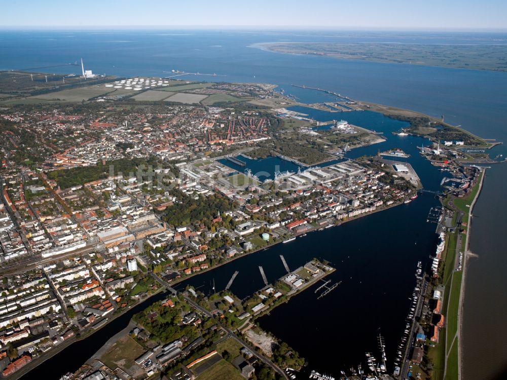 Luftbild Wilhelmshaven - Stadtansicht vom Zentrum der Stadt Wilhelmshaven im Bundesland Niedersachsen