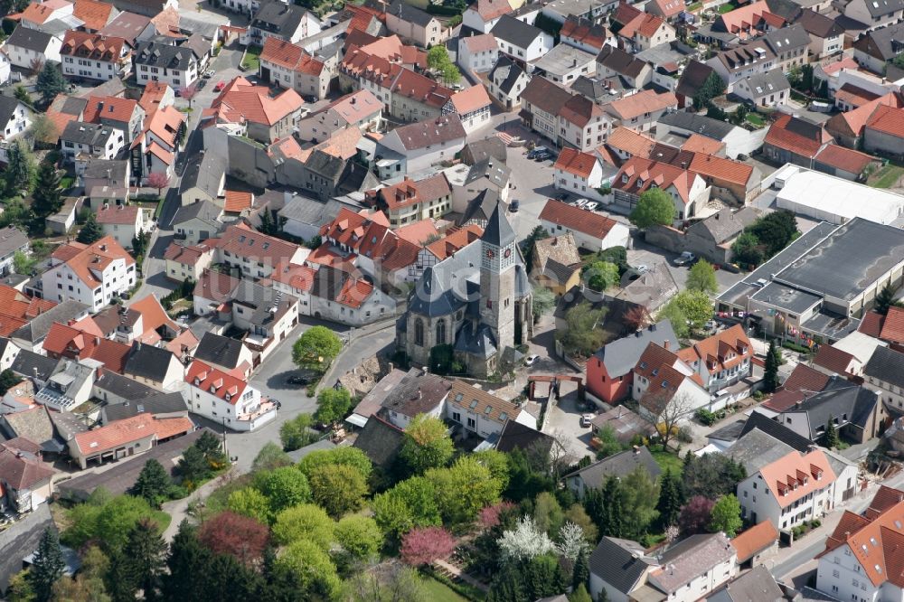 Luftaufnahme Zornheim - Stadtansicht von Zornheim im Bundesland Rheinland-Pfalz