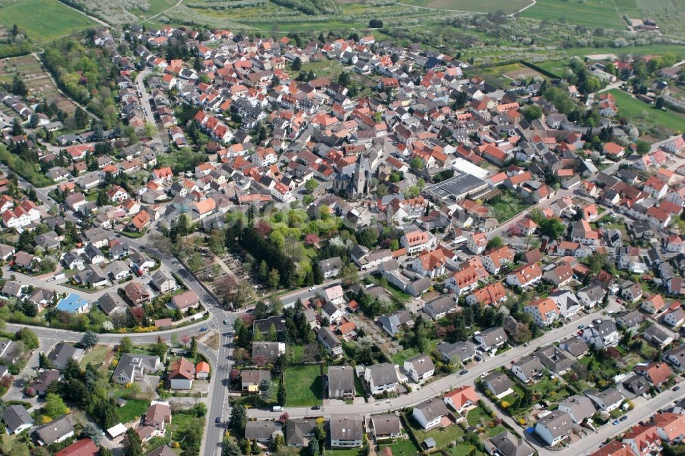 Zornheim von oben - Stadtansicht von Zornheim im Bundesland Rheinland-Pfalz