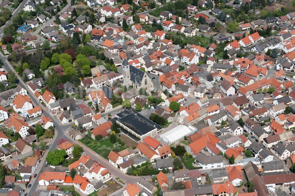 Zornheim von oben - Stadtansicht von Zornheim im Bundesland Rheinland-Pfalz