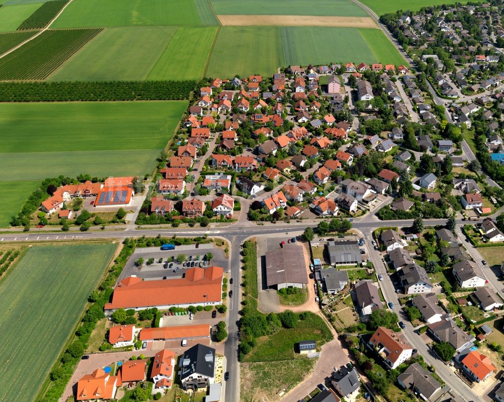 Zornheim von oben - Stadtansicht von Zornheim im Bundesland Rheinland-Pfalz