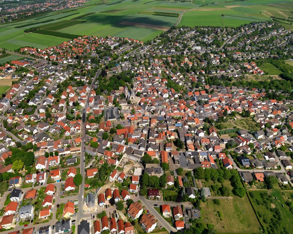 Luftbild Zornheim - Stadtansicht von Zornheim im Bundesland Rheinland-Pfalz