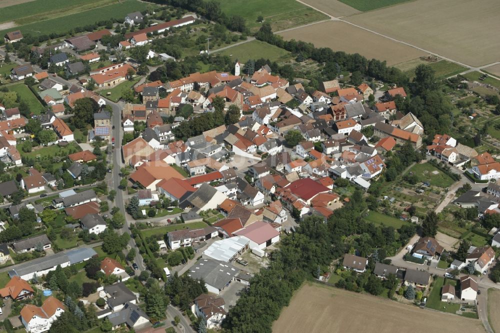 Luftaufnahme Zotzenheim / VBG Spendlingen-Gen - Stadtansicht von Zotzenheim / VBG Spendlingen-Gensingen im Bundesland Rheinland-Pfalz