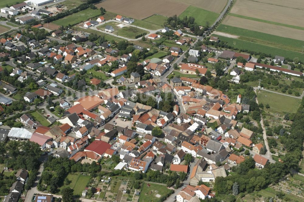 Zotzenheim / VBG Spendlingen-Gen aus der Vogelperspektive: Stadtansicht von Zotzenheim / VBG Spendlingen-Gensingen im Bundesland Rheinland-Pfalz