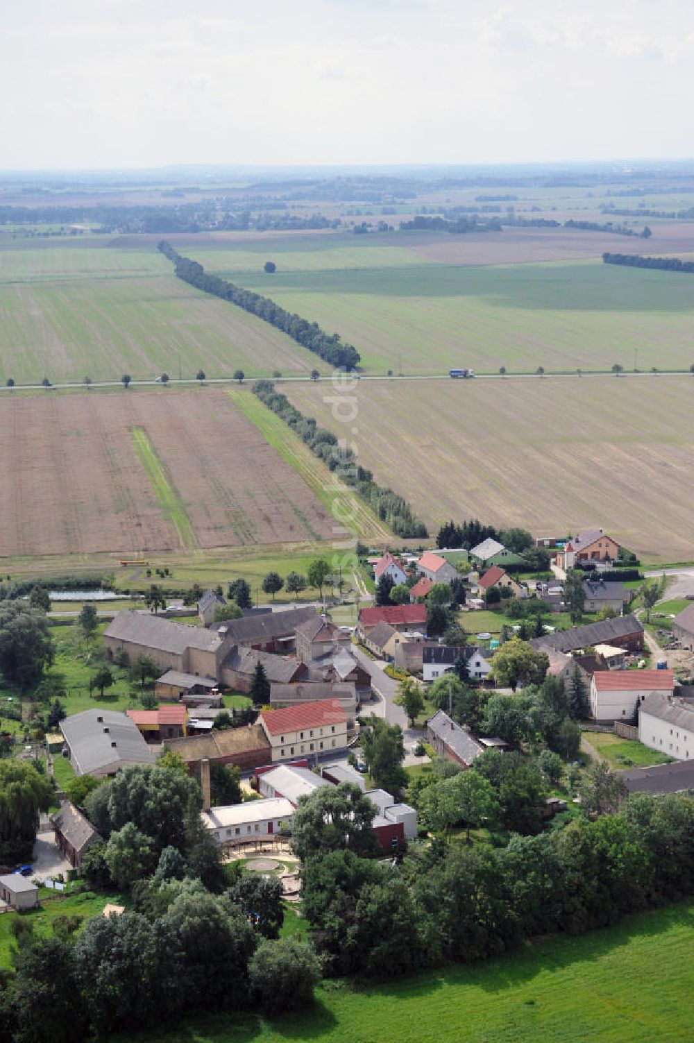 Luftbild Zschettgau - Stadtansicht Zschettgau