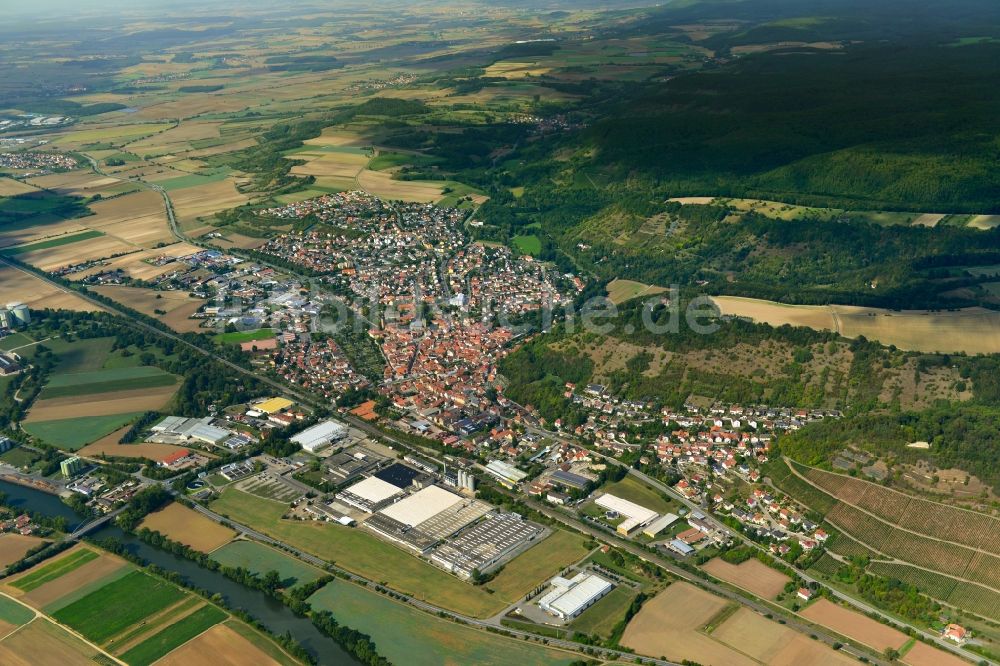 Zeil aus der Vogelperspektive: Stadtansicht der zum Landkreis Haßberge gehörenden Gemeinde Zeil im Bundesland Bayern