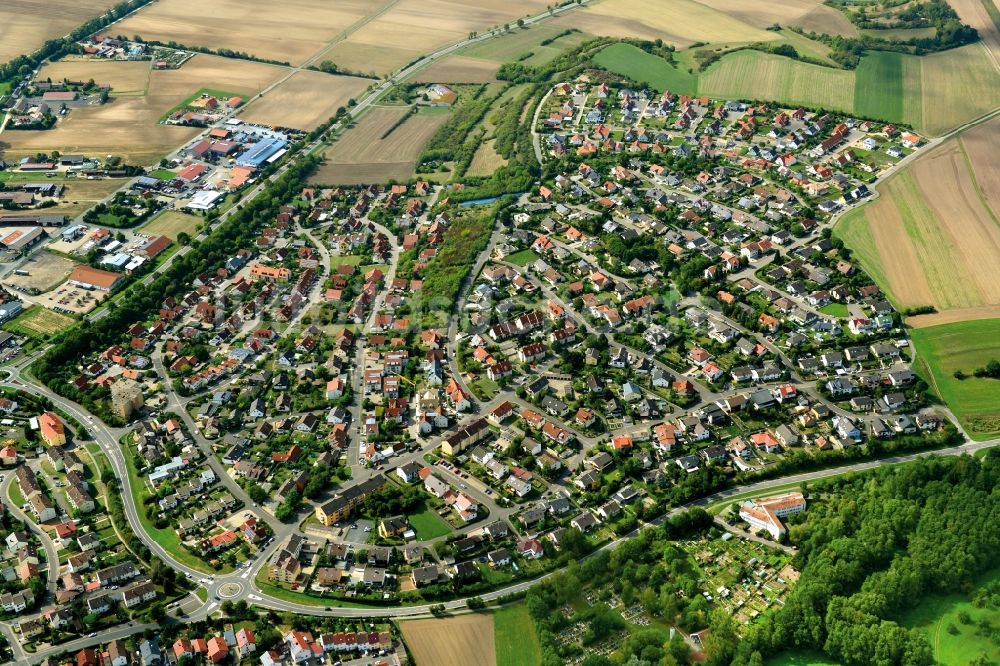 Luftbild Zeil - Stadtansicht der zum Landkreis Haßberge gehörenden Gemeinde Zeil im Bundesland Bayern