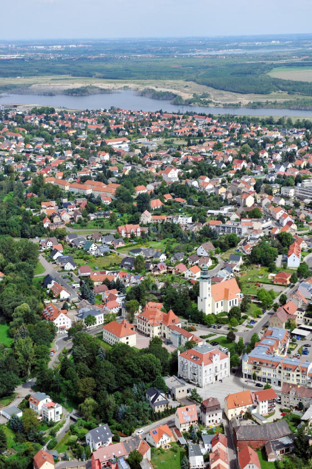 Luftaufnahme Zwenkau - Stadtansicht Zwenkau