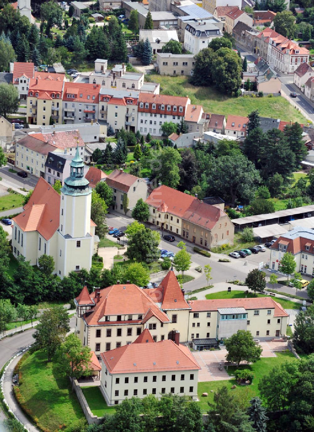 Luftbild Zwenkau - Stadtansicht Zwenkau