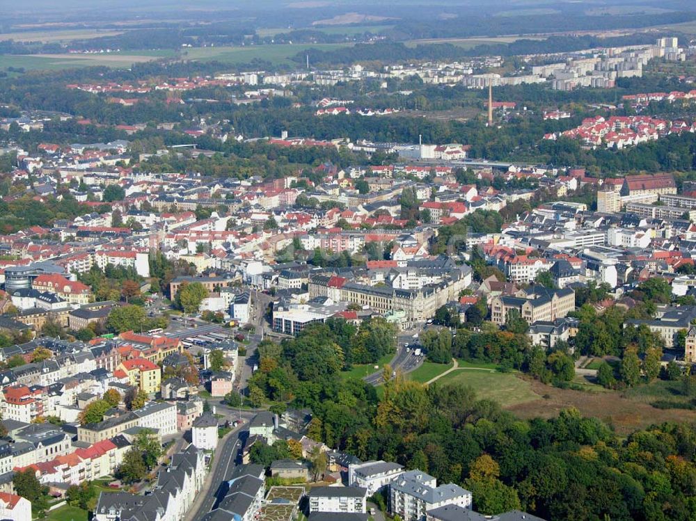 Zwickau / Sachsen aus der Vogelperspektive: Stadtansicht Zwickau 11.10.2005