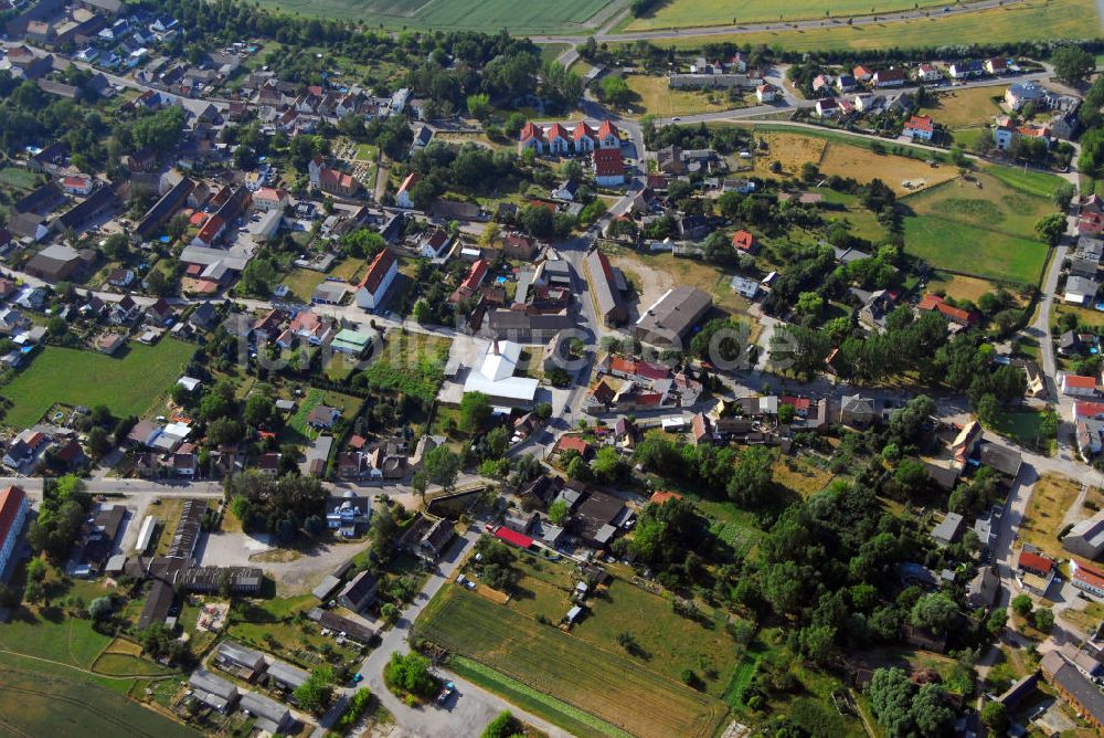 Luftaufnahme Zwochau - Stadtansicht von Zwochau im Kandkreis Delitzsch