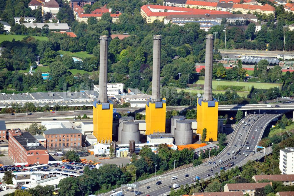 Berlin aus der Vogelperspektive: Stadtautobahn Wilmersdorf