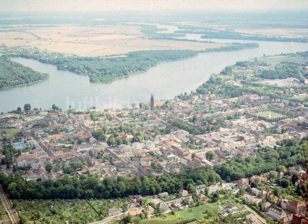 Luftaufnahme Neuruppin / BRB - Stadtbereich von Neuruppin.