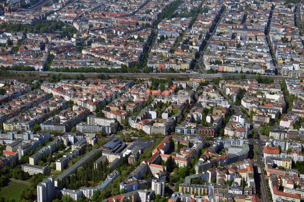 Berlin von oben - Stadtbezirk Charlottenburg-Wilmersdorf von Berlin 