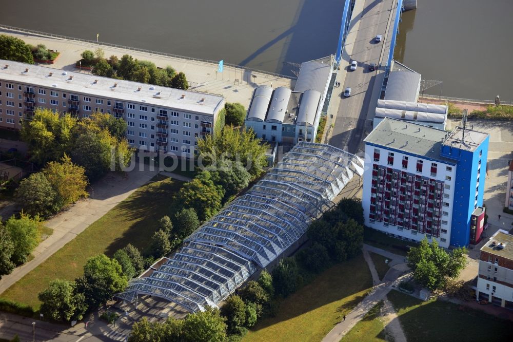 Luftbild Frankfurt Oder - Stadtbrücke in Frankfurt Oder im Bundesland Brandenburg