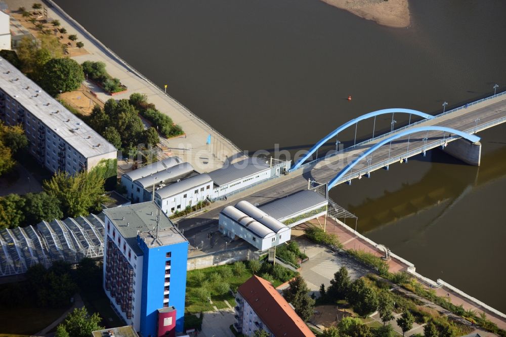 Luftaufnahme Frankfurt Oder - Stadtbrücke in Frankfurt Oder im Bundesland Brandenburg