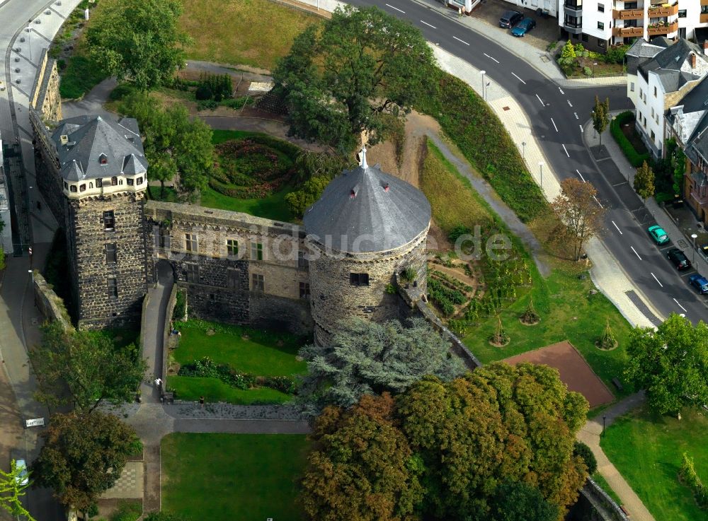 Luftbild Andernach - Stadtburg in Andernach im Bundesland Rheinland-Pfalz