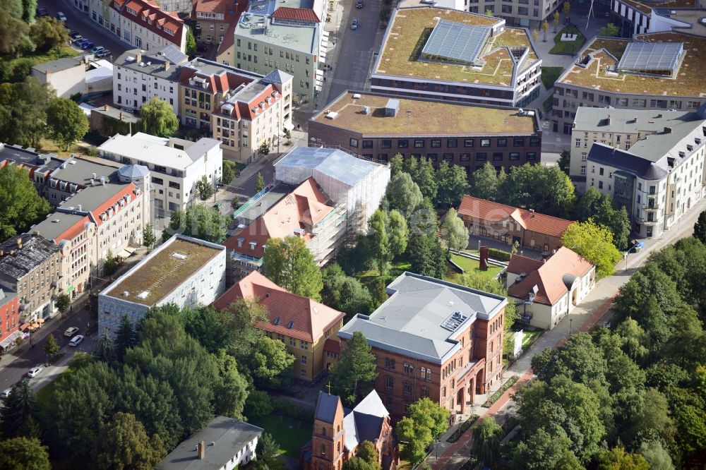 Eberswalde aus der Vogelperspektive: Stadtcampus der Hochschule für nachhaltige Entwicklung Eberswalde im Bundesland Brandenburg.