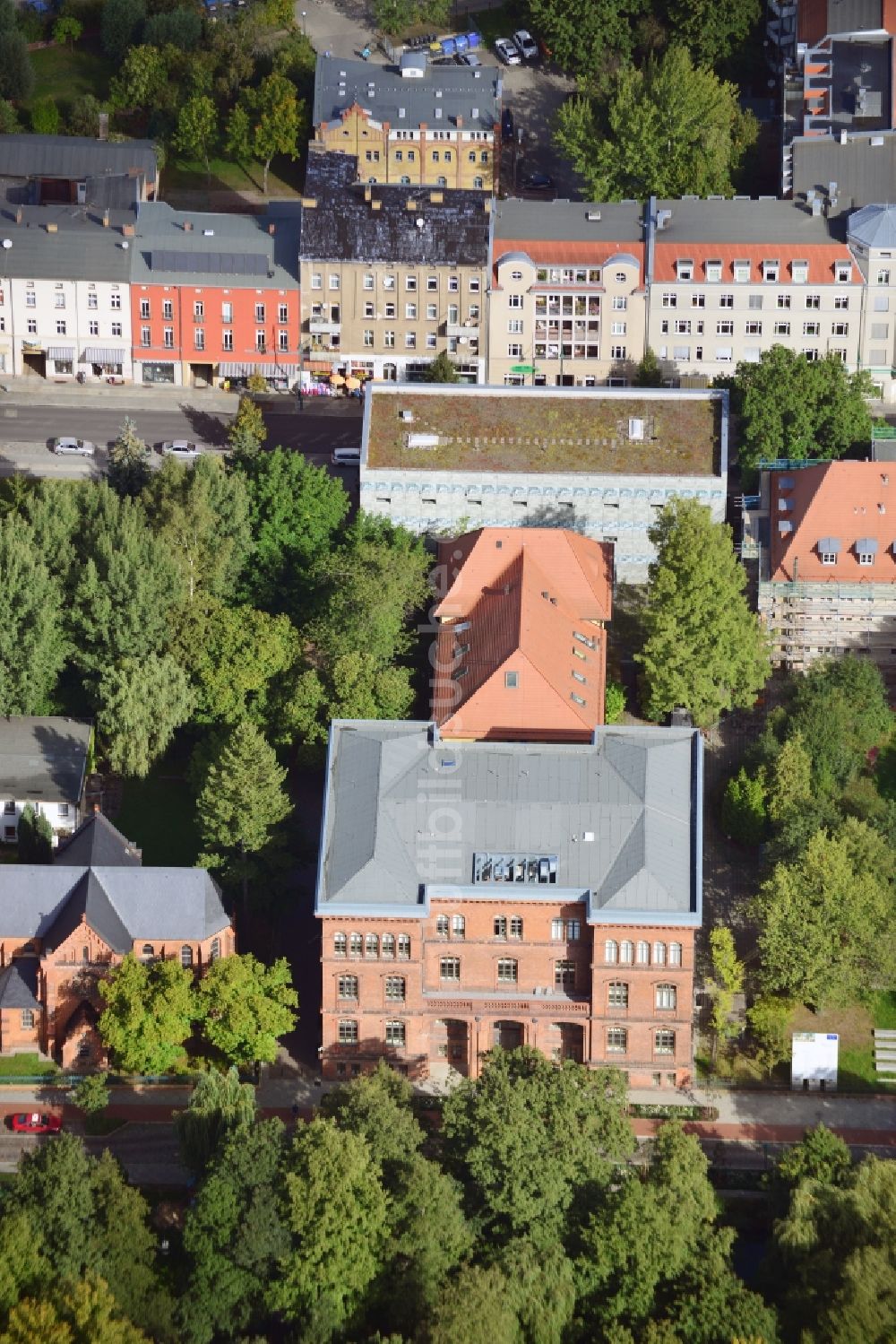 Luftbild Eberswalde - Stadtcampus der Hochschule für nachhaltige Entwicklung Eberswalde im Bundesland Brandenburg.