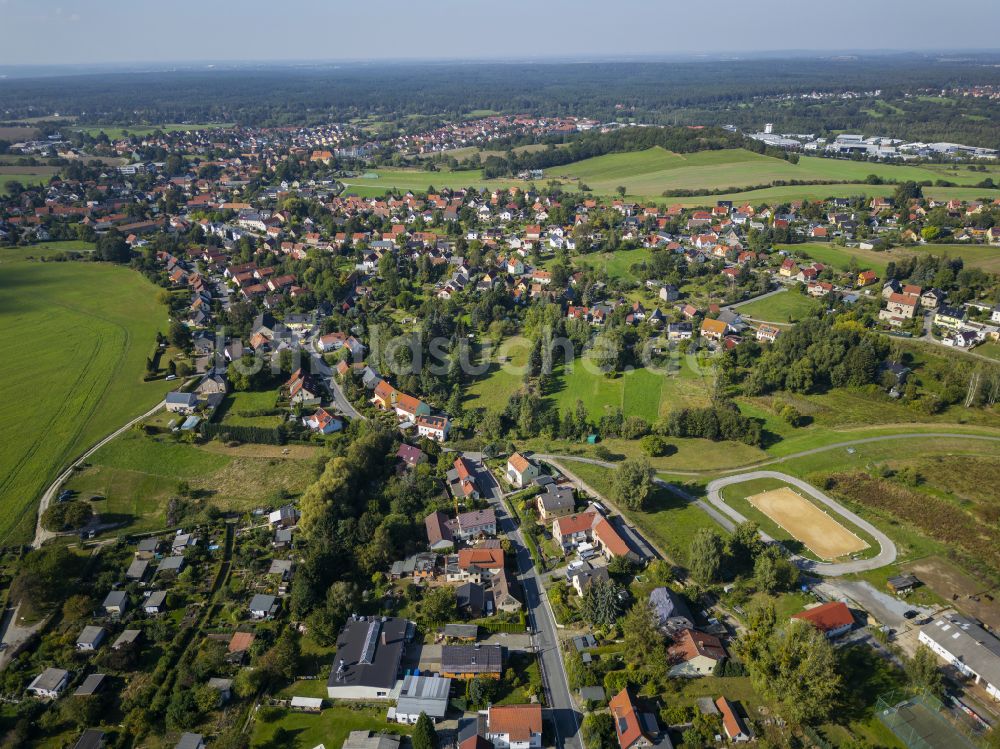 Luftaufnahme Dresden - Stadteil Weißig in Dresden im Bundesland Sachsen, Deutschland