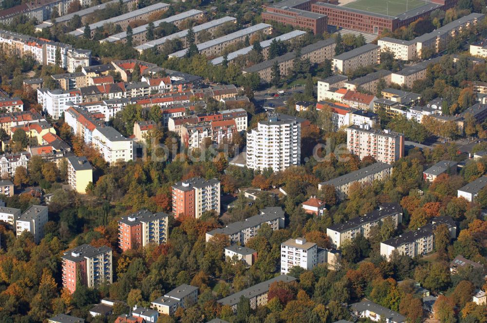 Berlin aus der Vogelperspektive: Stadteilansicht von Berlin-Steglitz