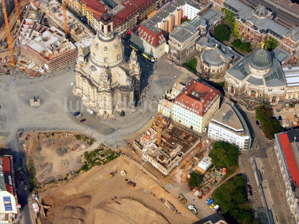 Luftbild Dresden - Stadtentwicklungsgebiet Dresden Neumarkt/Frauenkirche