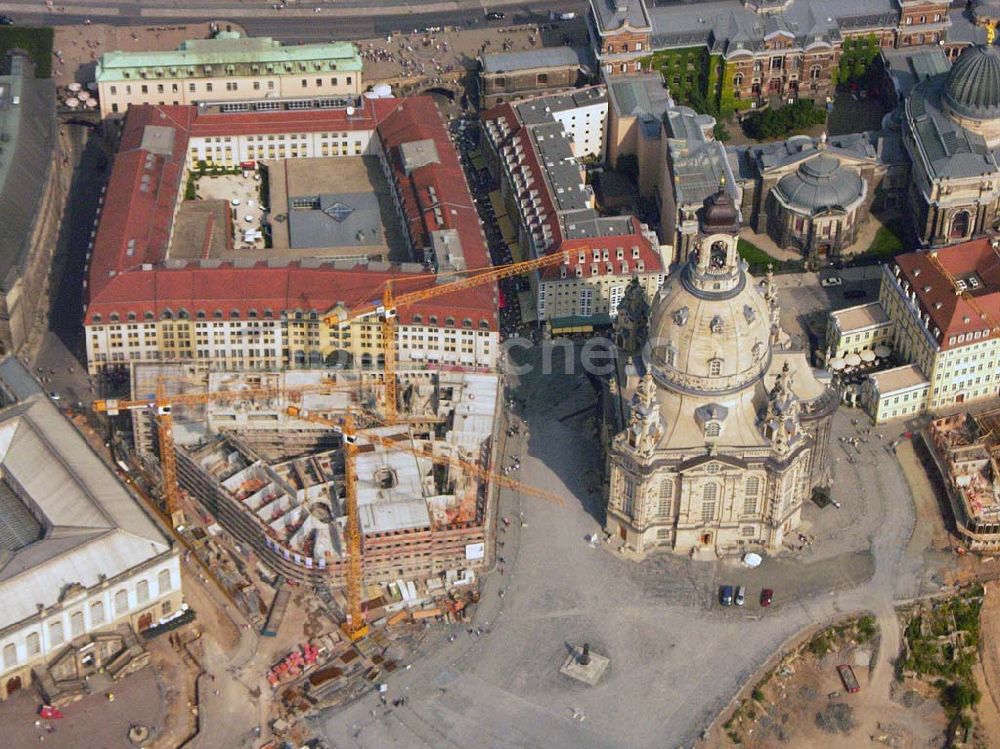 Luftaufnahme Dresden - Stadtentwicklungsgebiet Dresden Neumarkt/Frauenkirche