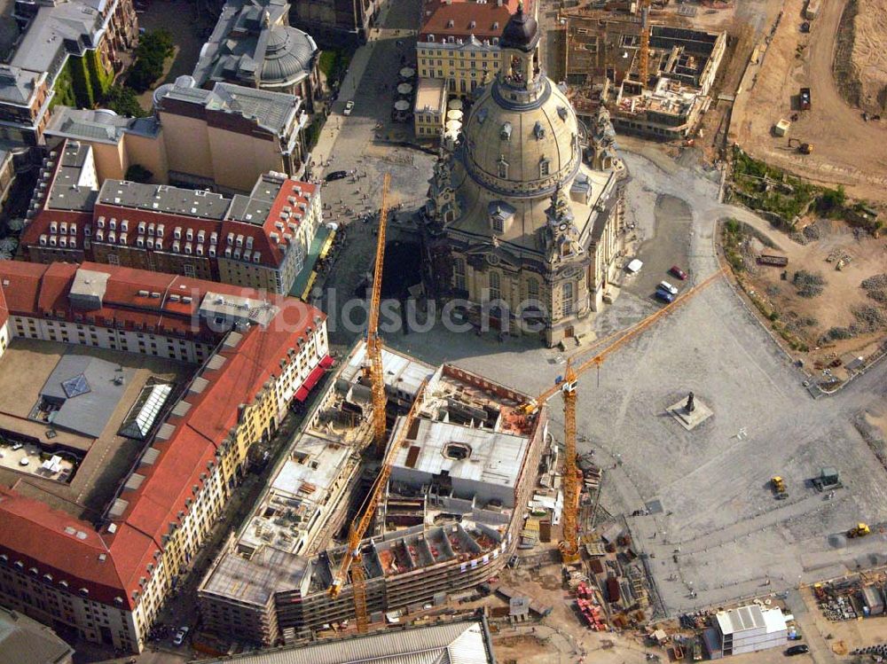 Dresden aus der Vogelperspektive: Stadtentwicklungsgebiet Dresden Neumarkt/Frauenkirche