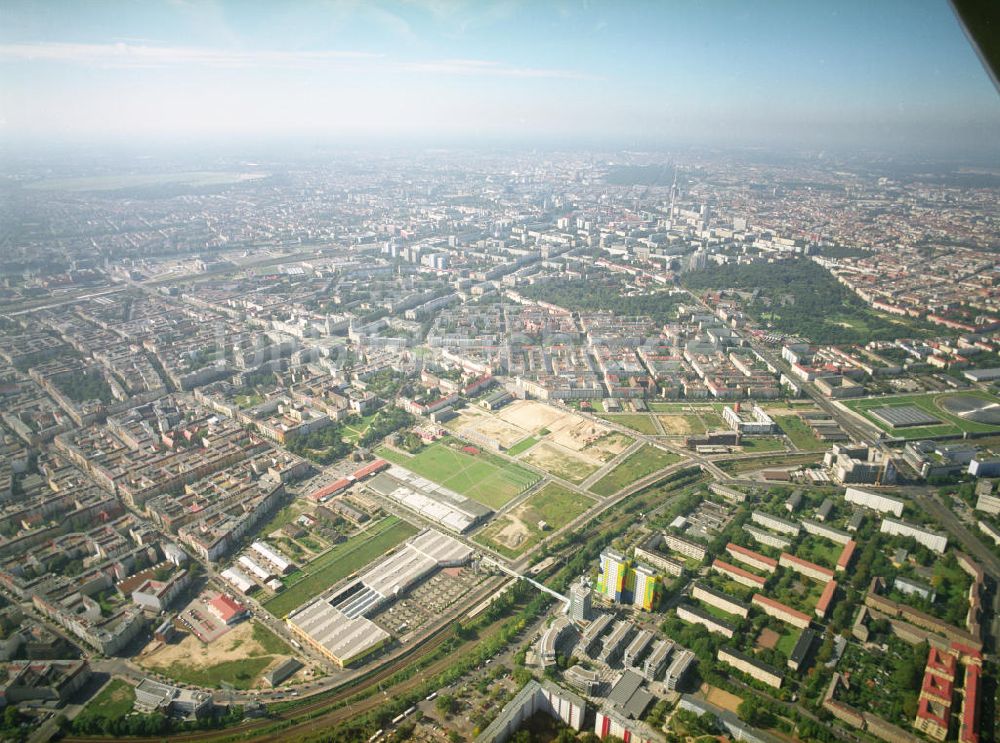 Berlin aus der Vogelperspektive: Stadtentwicklungsgebiet an der Eldenaer Strasse in Berlin