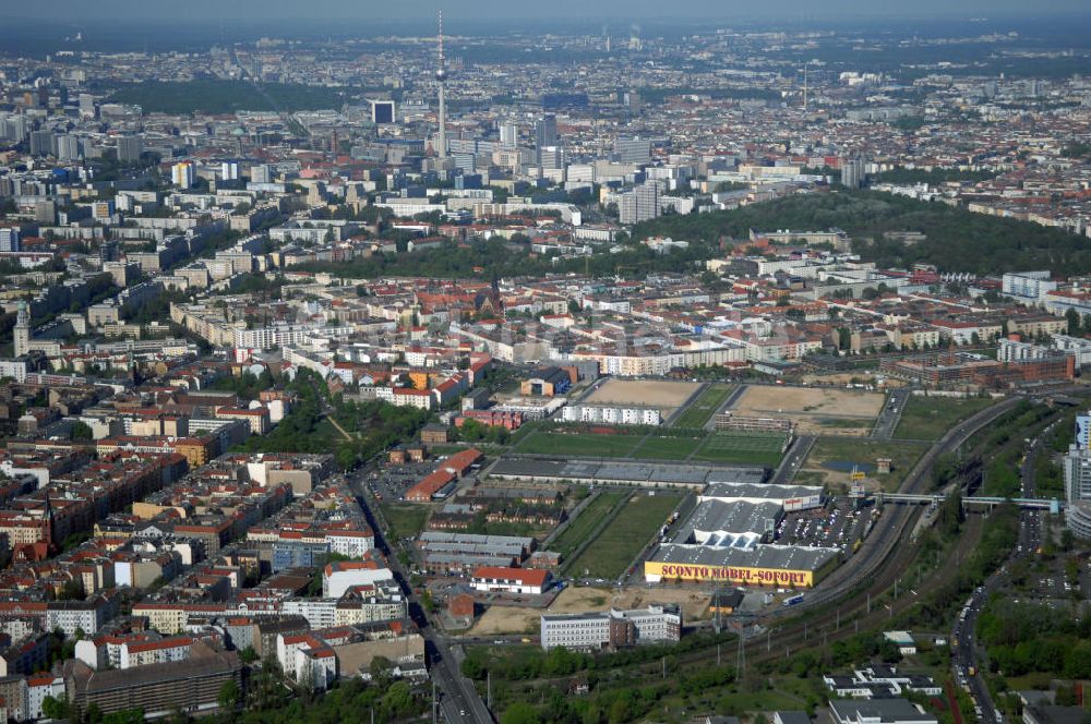 Luftbild Berlin - Stadtentwicklungsgebiet Eldenaer Strasse Berlin