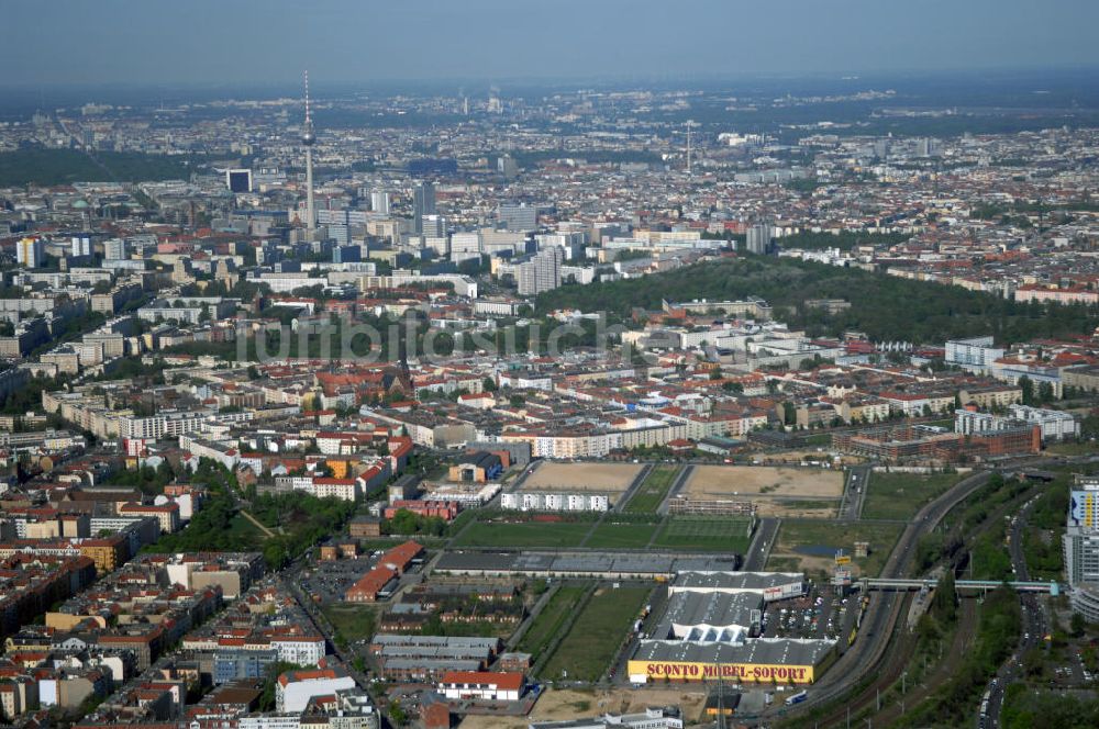 Luftaufnahme Berlin - Stadtentwicklungsgebiet Eldenaer Strasse Berlin