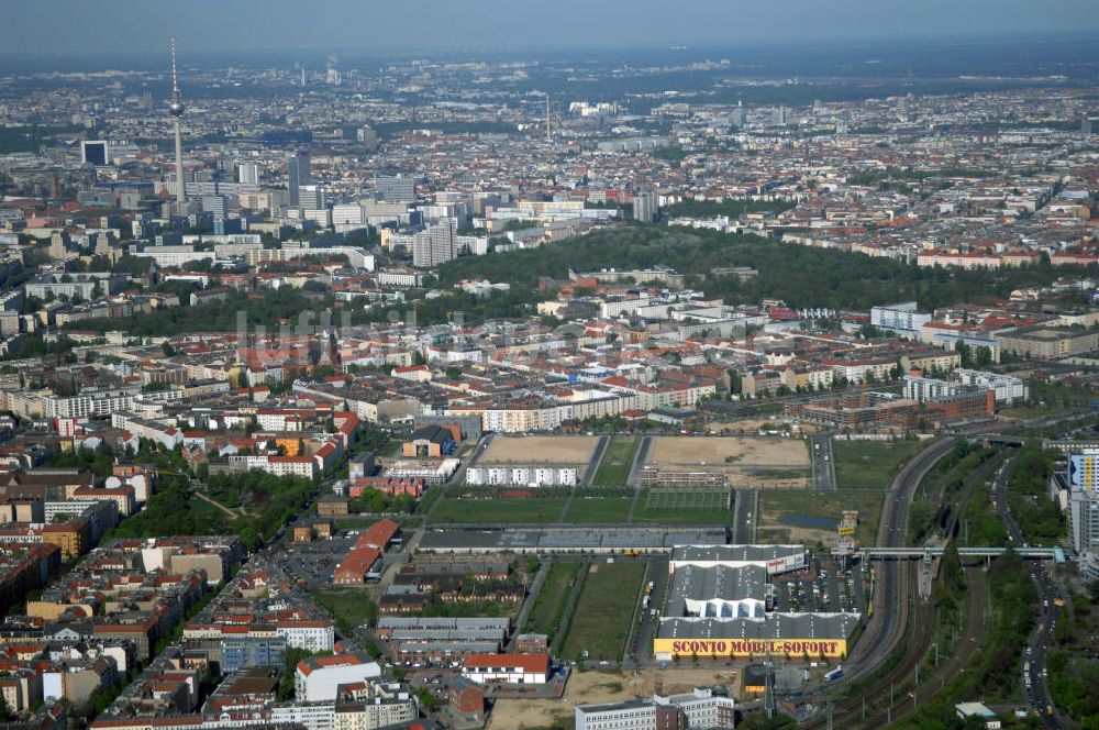 Berlin von oben - Stadtentwicklungsgebiet Eldenaer Strasse Berlin