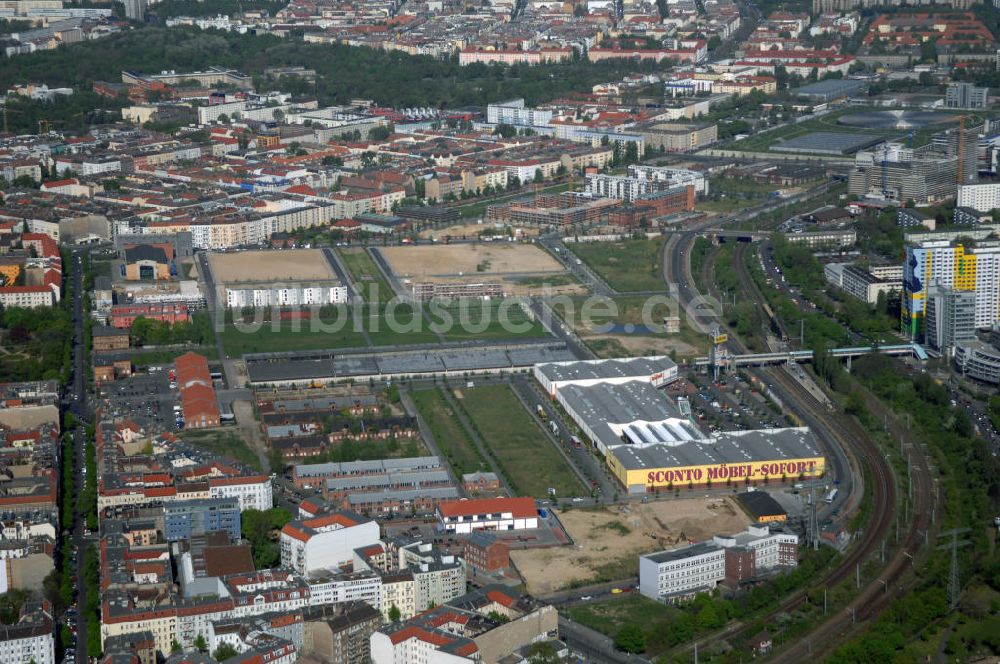 Luftbild Berlin - Stadtentwicklungsgebiet Eldenaer Strasse Berlin